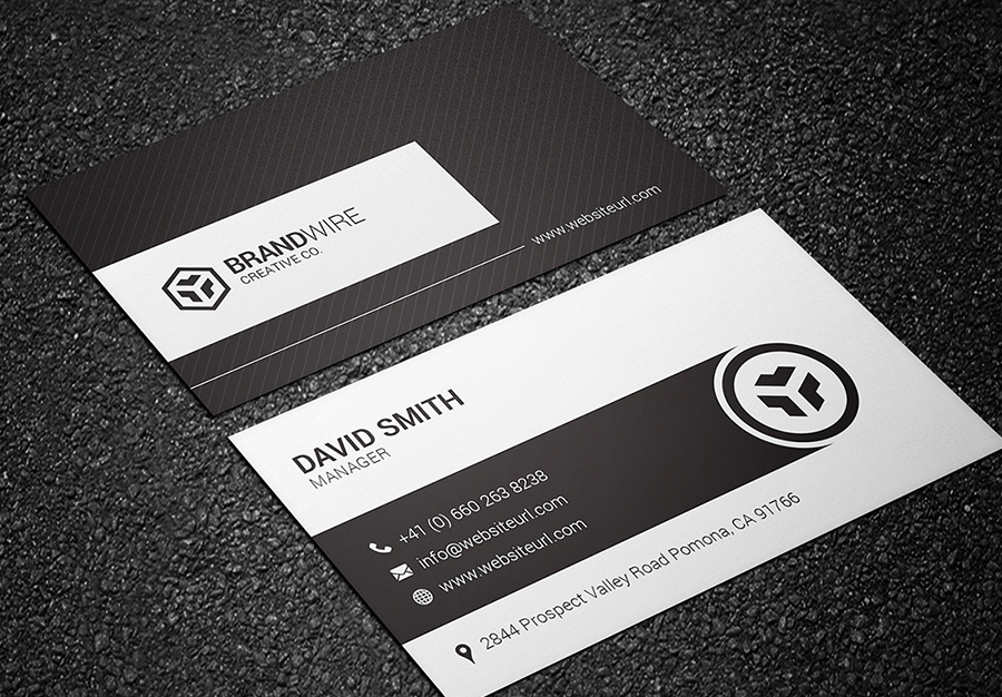 black and white business card 05