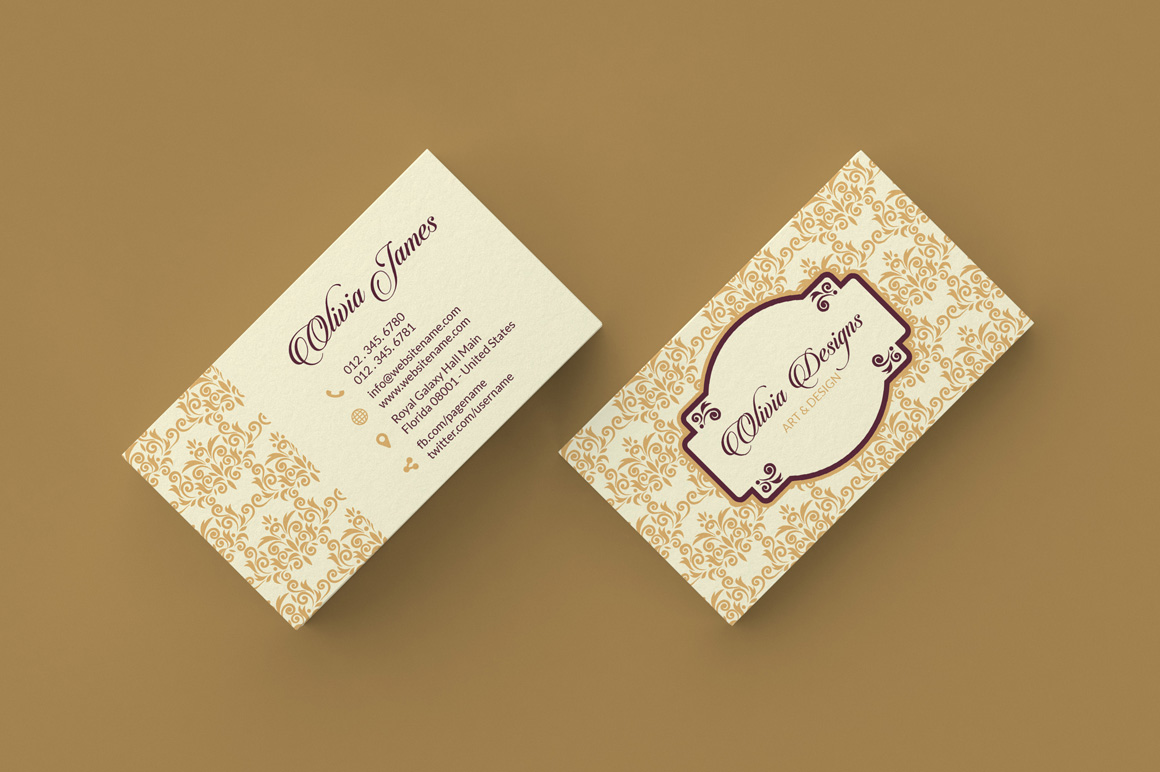 Vintage Floral Business Card