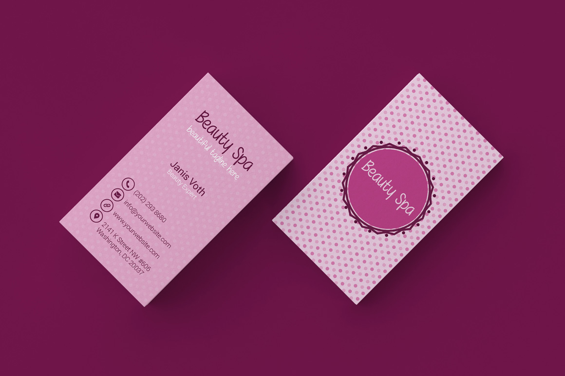 beauty spa business card