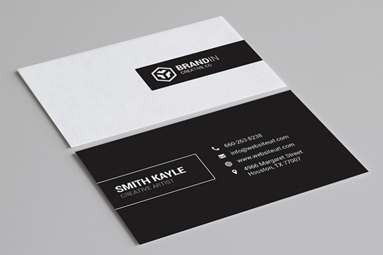 black and white business card 62