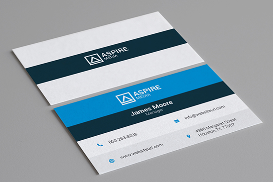 blue business card 98