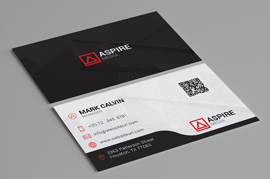 clean corporate business card 86