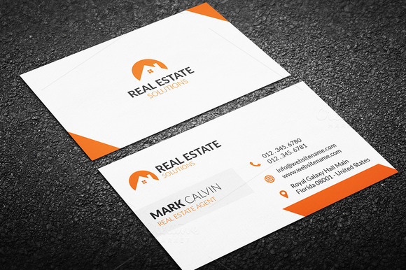 green business card template