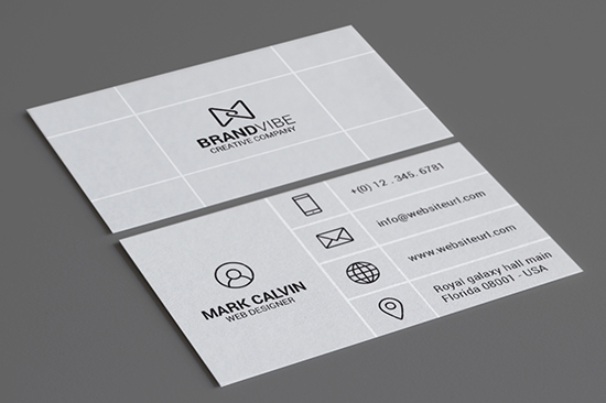 creative flat business card 73-1