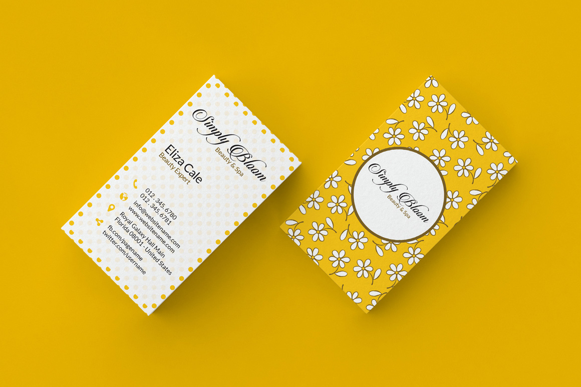 floral business card