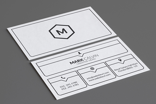 minimal business card template 45