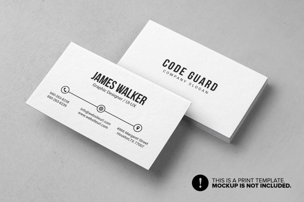 7 Clean Minimal Business Cards - v4 - Graphic Pick