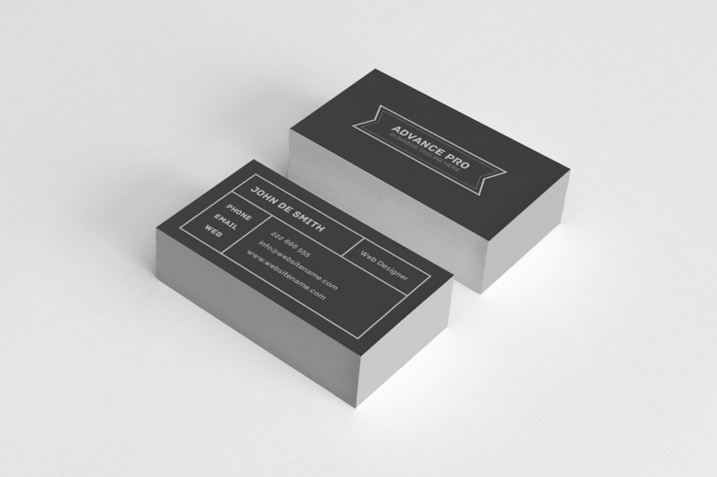 7 Clean Minimal Business Cards - v4 - Graphic Pick